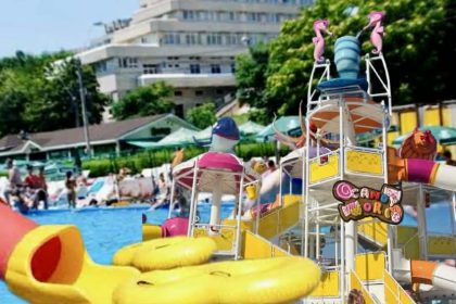 Mini AQUA PARK la Strandul de pe Faleza Primarul Brailei Primaria nu dispune de terren la Dunare pentru plaja Acesta este singura solutie Va fi un parc acvatic pentru copii stiri Braila